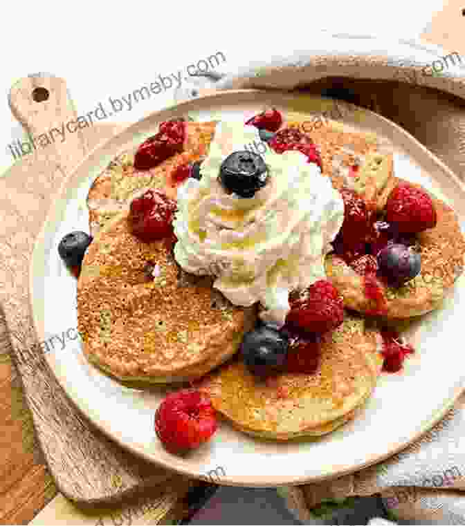 A Golden Brown Stack Of Pancakes Topped With Fresh Berries And Whipped Cream BREVILLE SMART AIR FRYER OVEN PRO COOKBOOK 2024: 500 Yummy Effortless Air Fryer Oven Recipes For Healthy Meals With Your Whole Family Bake Toast Air Fry Grill Broil Your Favourite Dishes