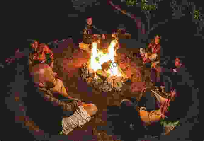 A Group Of Children Sitting Around A Campfire, Listening To A Storyteller. African American Folktales: Stories From Black Traditions In The New World (The Pantheon Fairy Tale And Folklore Library)