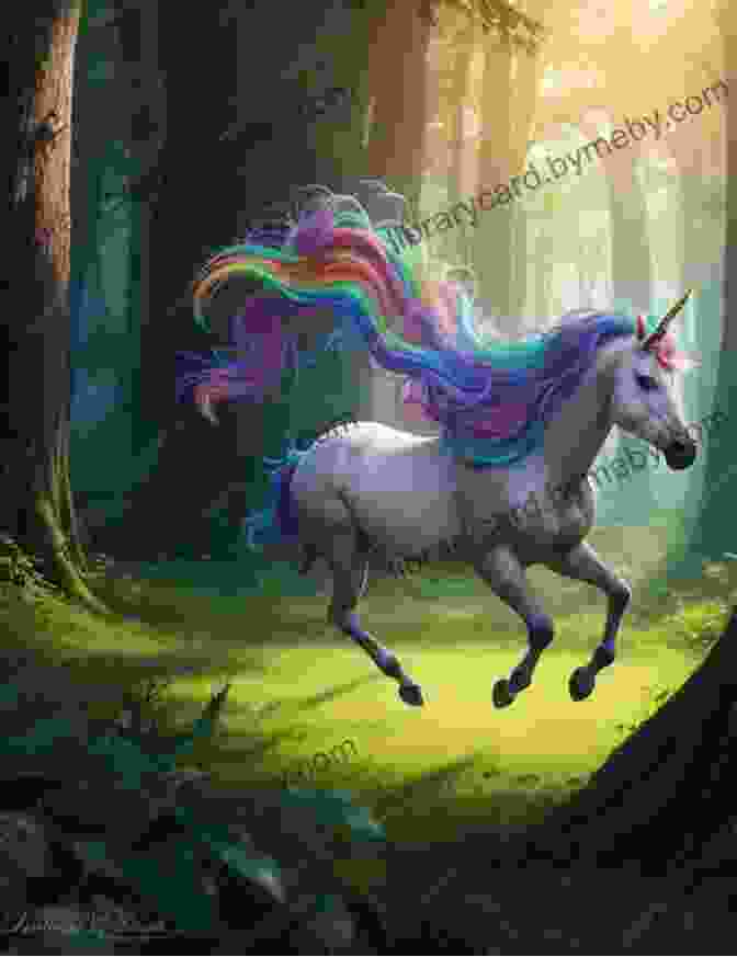 A Majestic Unicorn Galloping Through An Enchanted Forest The Magical Unicorn Society Official Handbook