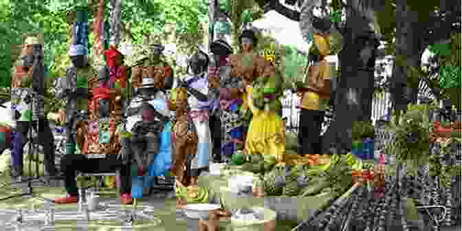 A Photo Of A Vibrant Haitian Market, Showcasing The Country's Rich Culture And Traditions. To Dad Jon And Haiti