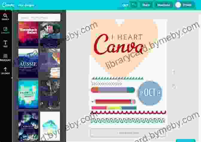 A Screenshot Of The Canva Canvas With Various Design Elements. Canva: Professional Tips And Tricks When You Design With Canva (Step By Step Canva Guide For Work Or Business With Pictures)