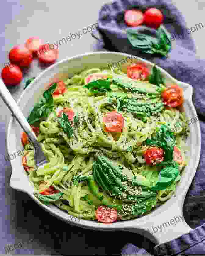 A Tempting Image Of A Creamy Avocado Pasta With Cherry Tomatoes CONVECTION OVEN COOKBOOK: Learn To Make 500+ Easy And Healthy Recipes With The Amazing Appliance And Enjoy Your Meals