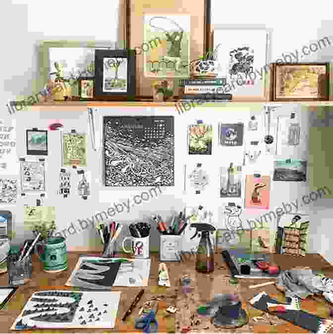 An Open Studio Door Revealing A Glimpse Of The Artist's Workspace. The View From The Studio Door: How Artists Find Their Way In An Uncertain World