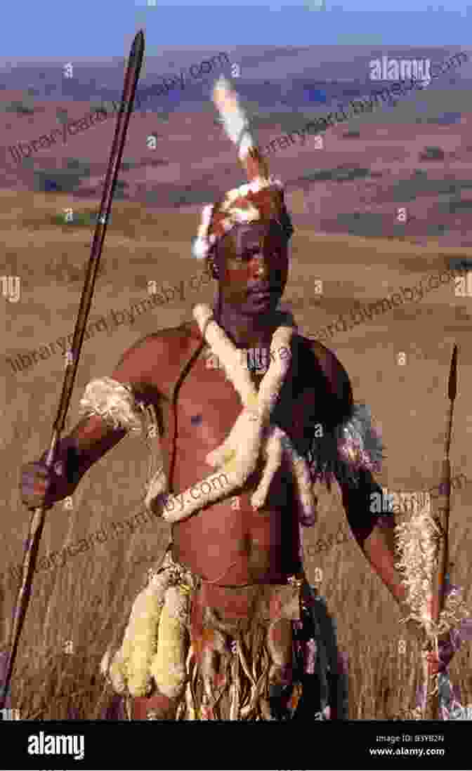 Book Cover Of 'Eyes In The Night' Featuring A Zulu Warrior With A Spear In Hand, Set Against A Vibrant African Sunset. Eyes In The Night: An Untold Zulu Story