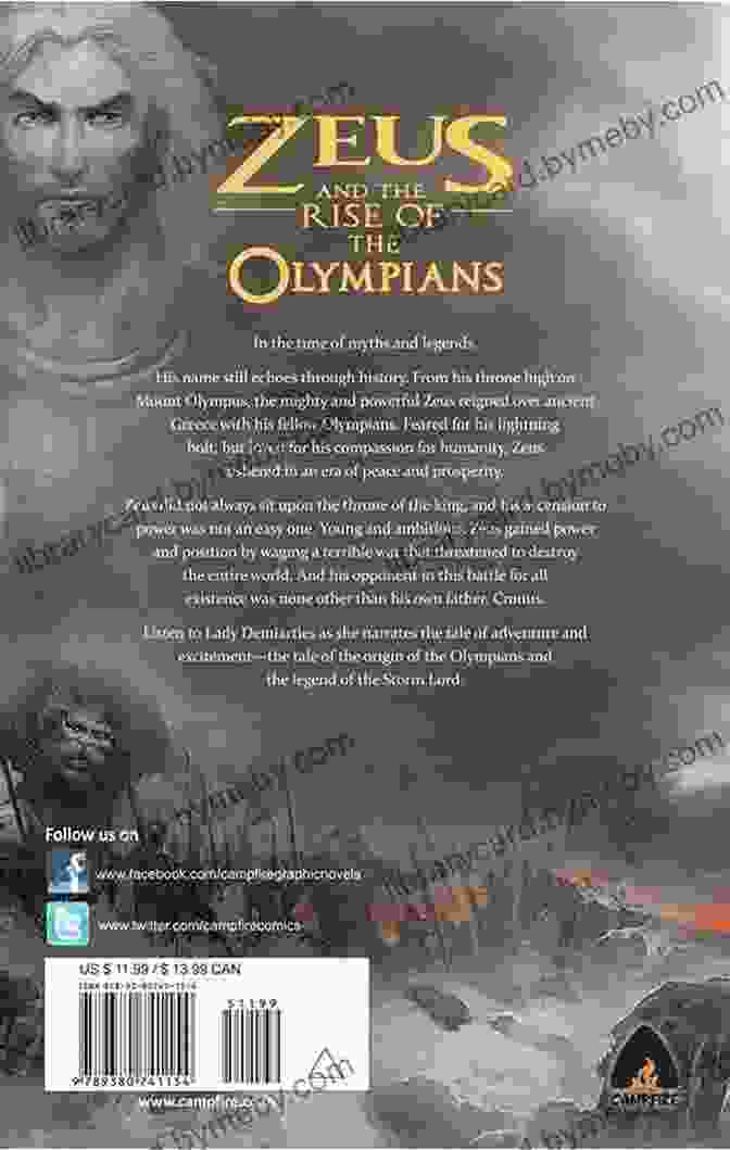 Book Cover Of 'Rise Of The Olympians' Featuring Zeus On Mount Olympus Rise Of The Olympians 3 Belle Ward