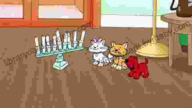 Clifford Lighting The Menorah With His Friends Clifford Celebrates Hanukkah (Classic Storybook)