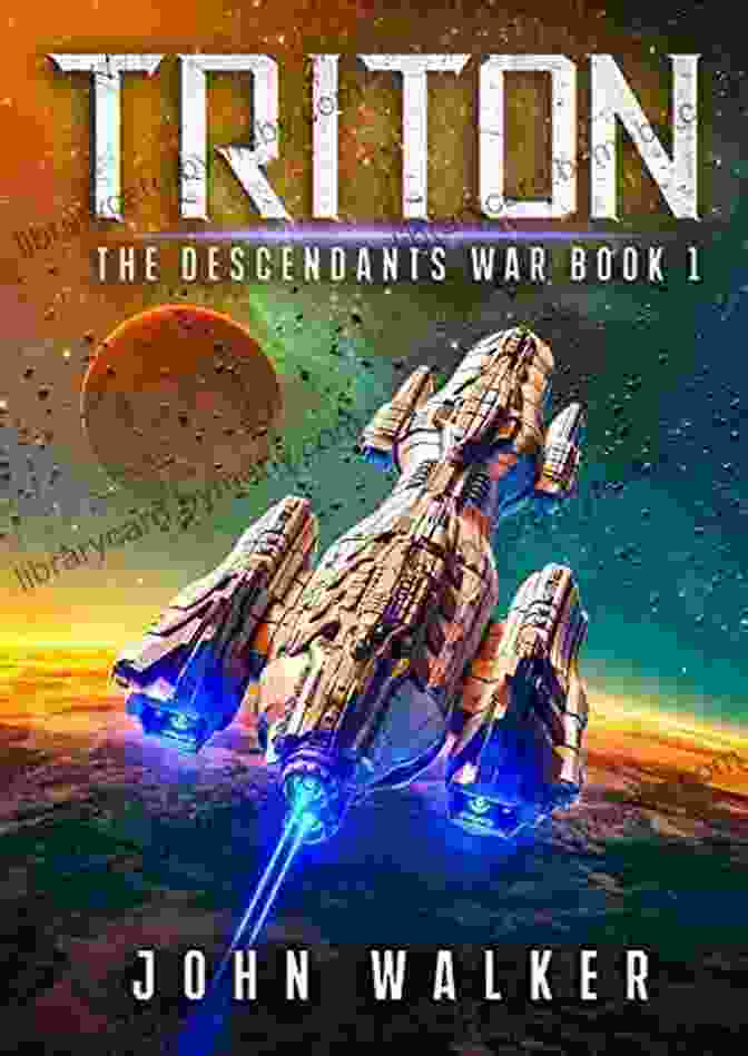 Descendants Of War Book Cover Featuring A Spaceship In The Midst Of A Battle Descendants Of War: 1 3: A Military Space Opera Adventure