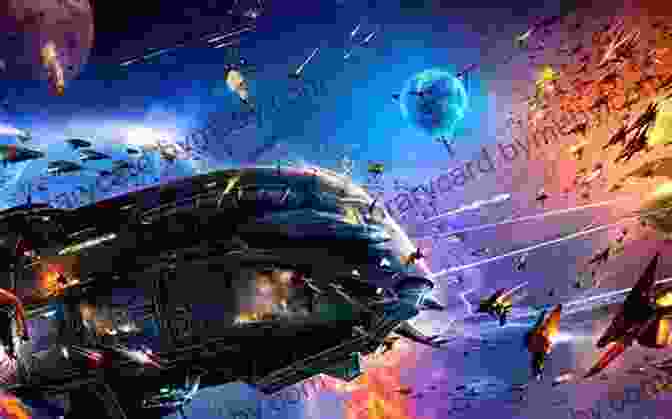 Epic Space Battle Scene With Spaceships Firing Lasers And Exploding In A Vibrant Nebula. Heroes Of War: A Military Space Opera Adventure (Descendants Of War 6)