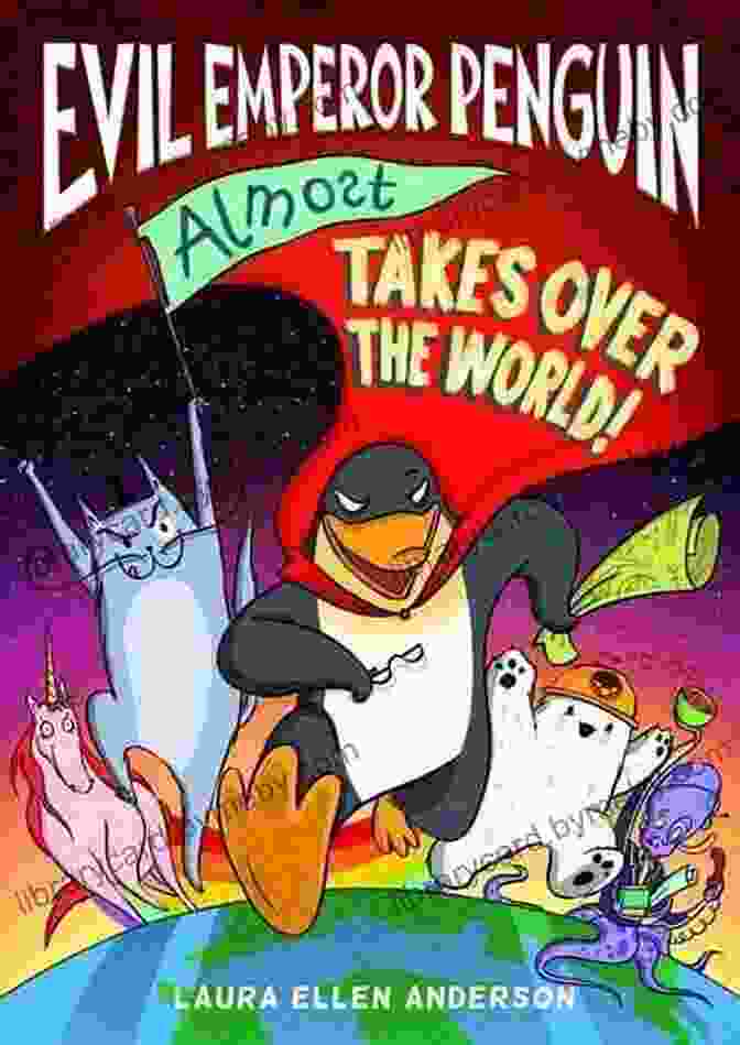 Evil Emperor Penguin On A Bookshelf Evil Emperor Penguin Laura Ellen Anderson