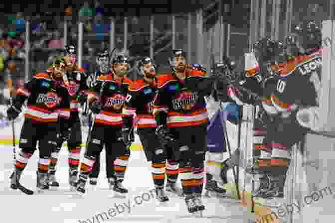 Fort Wayne Komets Players Celebrating A Goal Perfect : The Fort Wayne Komets 1993 Championship Run