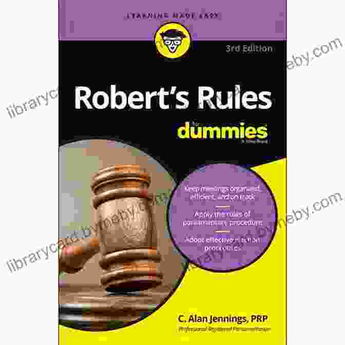 Robert's Rules For Dummies Book Cover Robert S Rules For Dummies C Alan Jennings