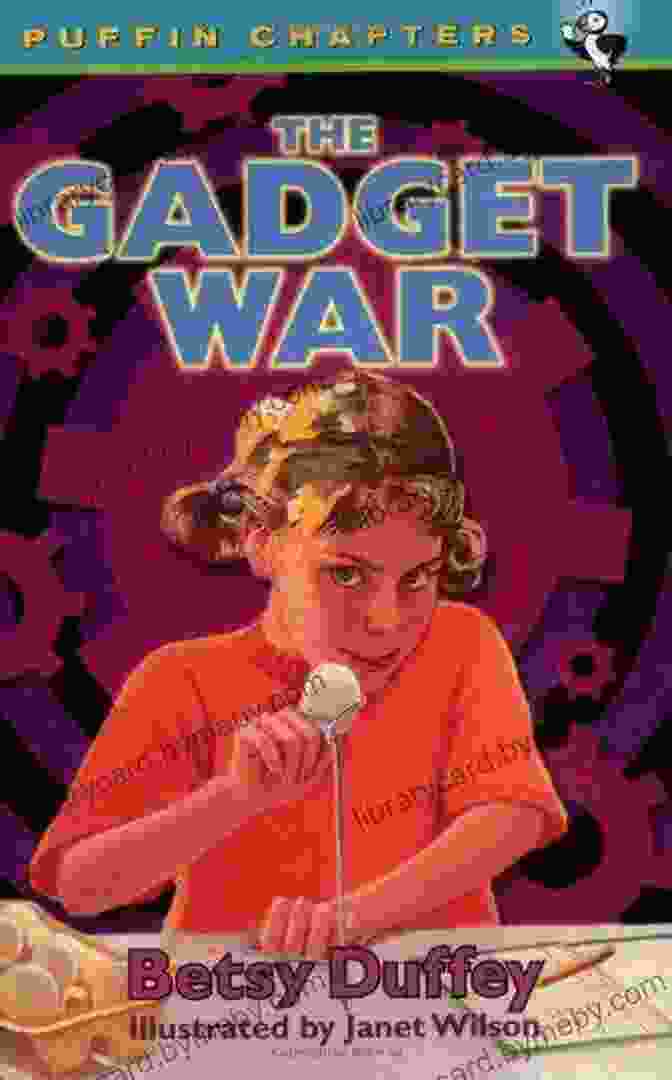 The Gadget War Puffin Chapters Book Cover Featuring Children Using Gadgets The Gadget War (Puffin Chapters)