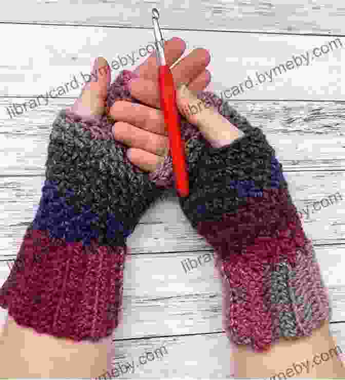 Variety Of Yarn Colors And Materials For Crochet Fingerless Gloves Fingerless Gloves Crochet Patterns: Beautiful And Warm Fingerless Gloves Crochet Tutorials: Crochet Fingerless Gloves Ideas