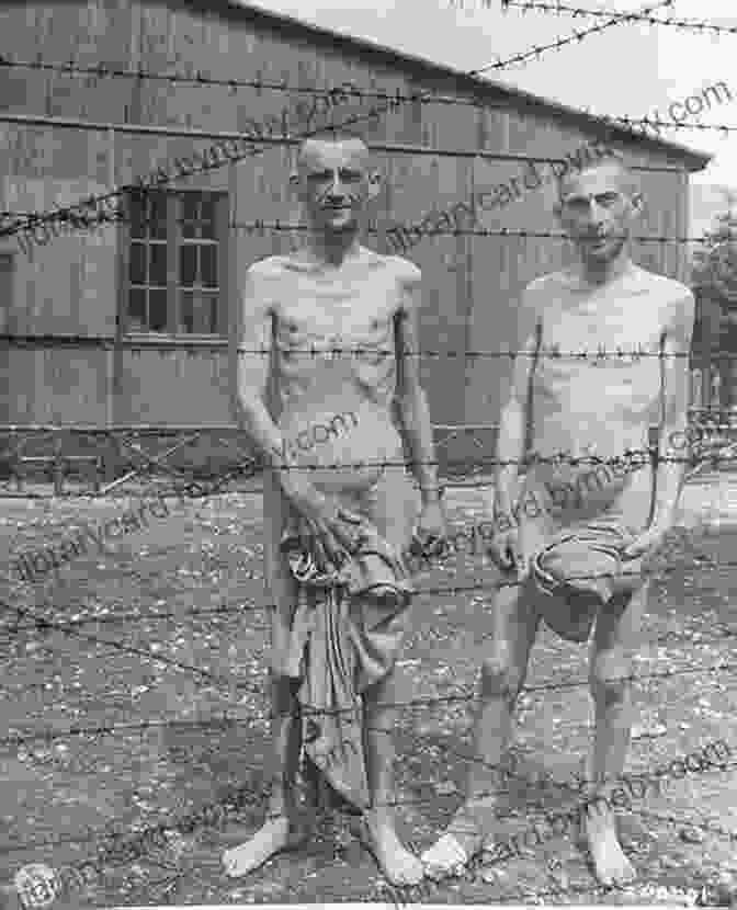 Victims Of The Holocaust Behind Barbed Wire At A Concentration Camp Guts Glory: World War II